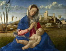 ジョヴァンニ・ベリーニ　　「　牧場の聖母子　」　1505　　　ロンドン・ナショナル・ギャラリー